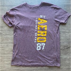 Aéropostale Burgundy Men’s T-Shirt Medium